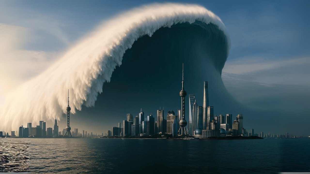 MEGA TSUNAMI 2025: SHANGAÏ Destroyed, China in Total Chaos