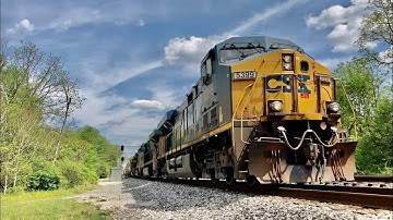 Weak K5HL on CSX 5399 leading Q137 through Munroe Falls Ohio