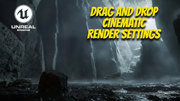 Drag and Drop My Render Settings for Lumen and Path Tracer for Unreal Engine 5 Cinematics