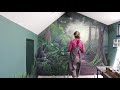 Windy Hill Forest Path Mural Time Lapse
