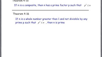 4.2 Prime and Composite Numbers (part 2)