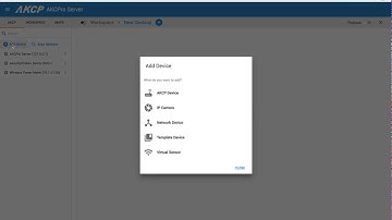 Adding a device in AKCPro Server