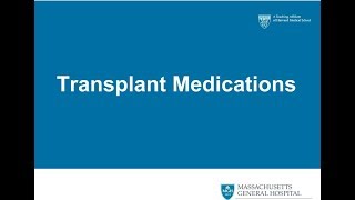 Transplant Medication Education