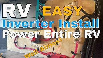 How To Power Your Entire RV With An Inverter | Easy Inverter Power,