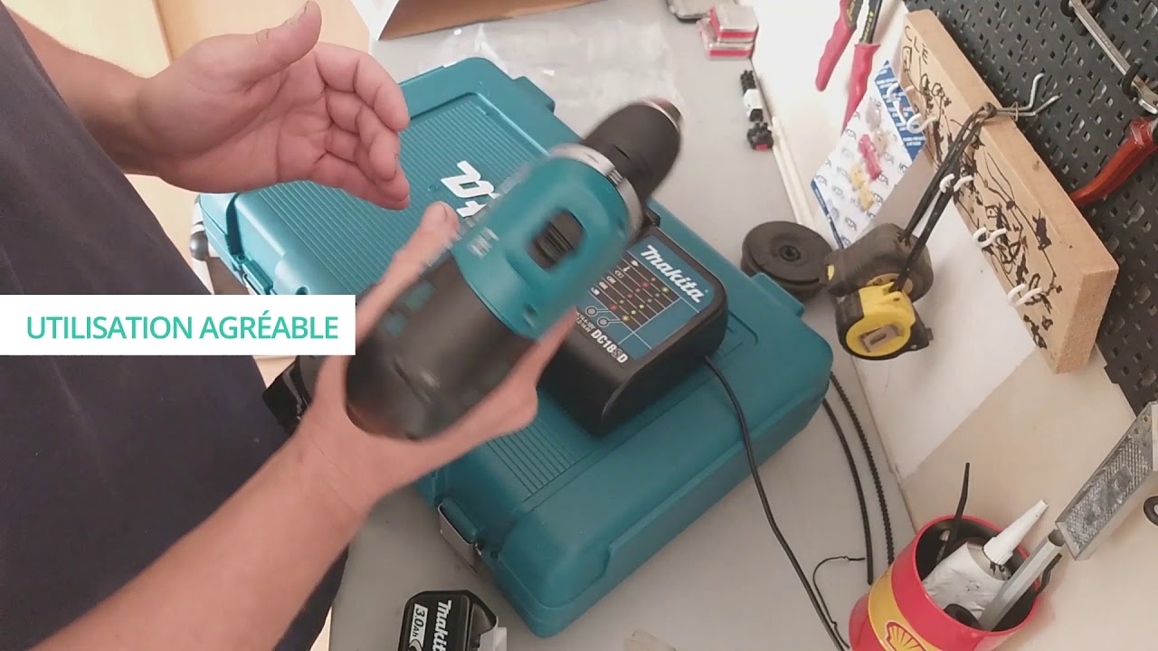 Makita Visseuse Perceuse Sans Fil Avec 2 Batteres 36 Volt MAKITA - Bleu /  Noir - Prix pas cher