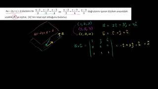 Düzlemler Arasındaki Uzaklık Matematik Lineer Cebir