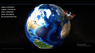Tracking the ISS satellite in real-time 3D screenshot 2