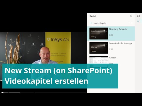 Microsoft New Stream (on SharePoint) - Videokapitel erstellen