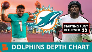 The FIRST Miami Dolphins Depth Chart - Tyreek Hill As Starting Punt Returner! | Dolphins News