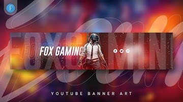Dope YouTube Gaming Banner on Mobile using PixelLab