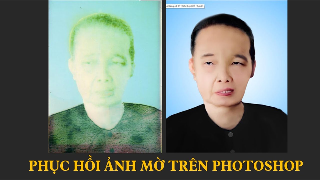 Hướng dẫn phục hồi ảnh củ bị mờ trong Photoshop | tienpts - YouTube Hướng Dẫn Phục Hồi Ảnh Củ Bị Mờ Trong Photoshop | Tienpts - Youtube