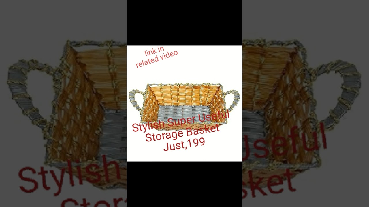 MultipurposeHandwovenDecorativeStorageBasketIdealforKitchenLivingRoom,orGifting