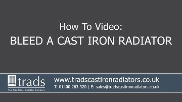 How To Bleed A Cast Iron Radiator