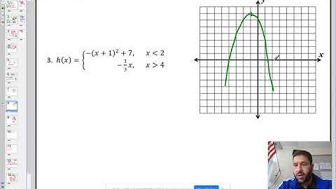 3.3 Piecewise Functions Linear and Quadratic