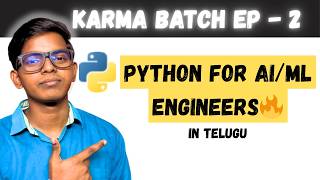 Python Operators in Telugu | Types of Operators Explained | Karma Batch Ep 2