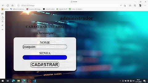 Cadastrando usuários; #008 CURSO DE #FLASK: criando um site do zero com #python