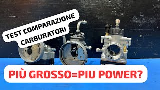 TEST Comparativo con diversi carburatori su motore Per Piaggio Ciao