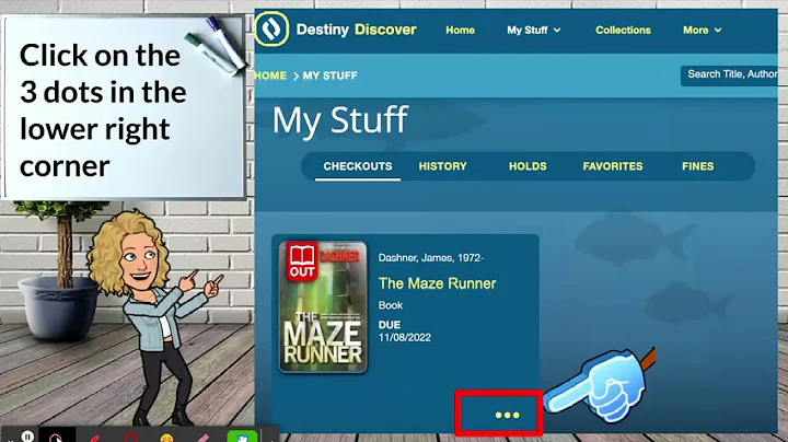 Renew Library Books in Destiny Discover