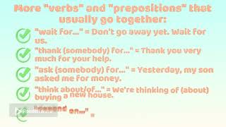 Episode 44 - Word or Verb + Preposition in English screenshot 5