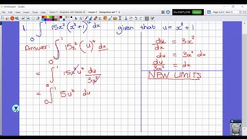 Advanced Higher Maths - Lesson 5 Integration with Substitution with Limits