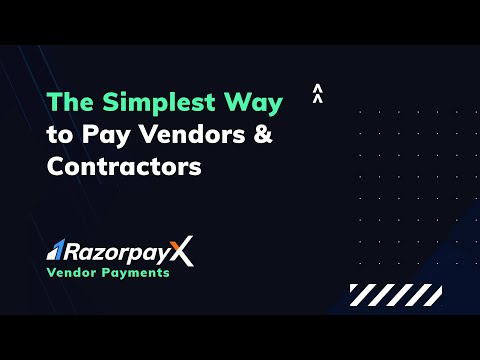 With just One Click pay your Vendors and Contractors with RazorpayX