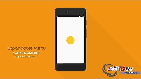 Xamarin Android Tutorial - Expandable Menu