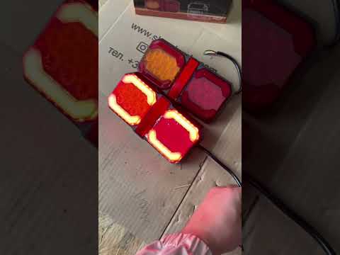 Задні LED ліхтарі для вантажівок (6543) LED Truck Tail Light, видео 1
