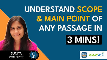 GMAT Reading Comprehension - How to Understand Main Point of Passage in 3 Minutes | GMAT Verbal