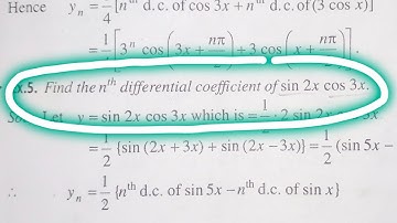 Part-15 | find the nth differential coefficient of sin2xcos3x