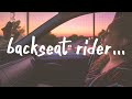 Sara Kays - Backseat Rider (Lyrics)