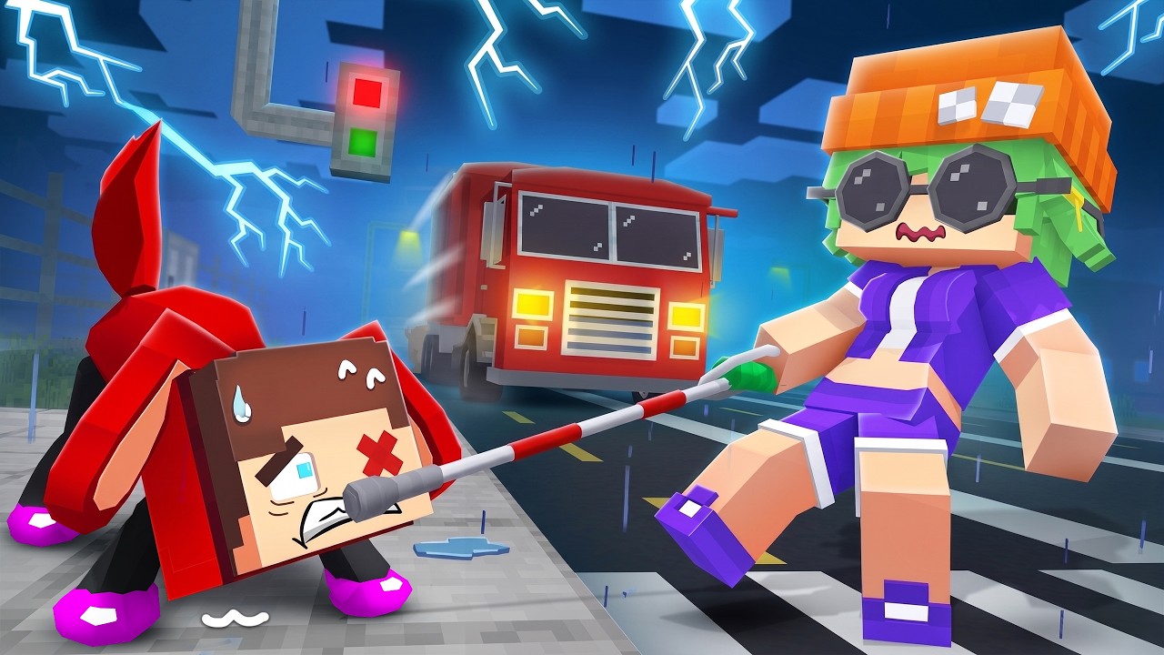 JJ DOG Saves Blind IVY! - Maizen Minecraft Animation