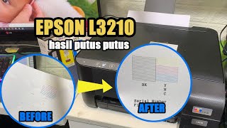 Cara Head Cleaning Epson Printer L3210 Manual (Warna tidak keluar dan Putus Putus)