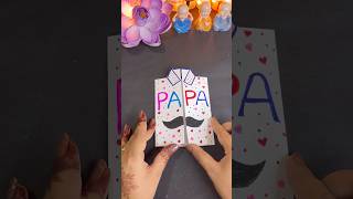 Father’s day Card making at home 😱easy card making for Father’s Day #diy #trending #shorts