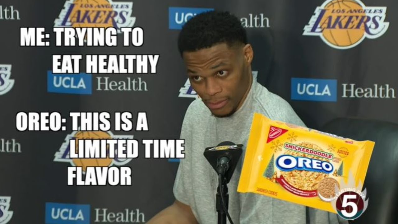 Russell Westbrook recreated his “AHH, THAT'S INTERESTING!” meme