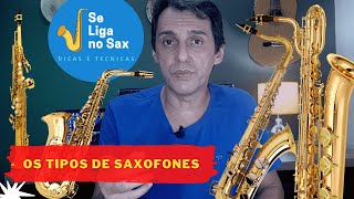 Os tipos de saxofones mais utilizados