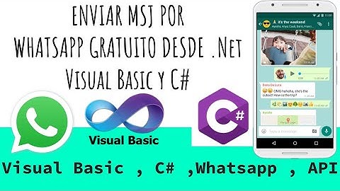 Enviar mensajes de whatsapp gratis con visual basic o C#