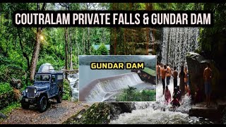 Courtallam Private Falls | Adventures Jeep Trekking | Falls in Courtallam | Gundaru Dam Falls