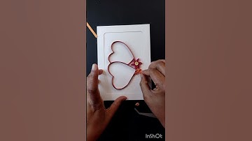 Quilling greeting card #shorts #shortsfeed #paper quilling