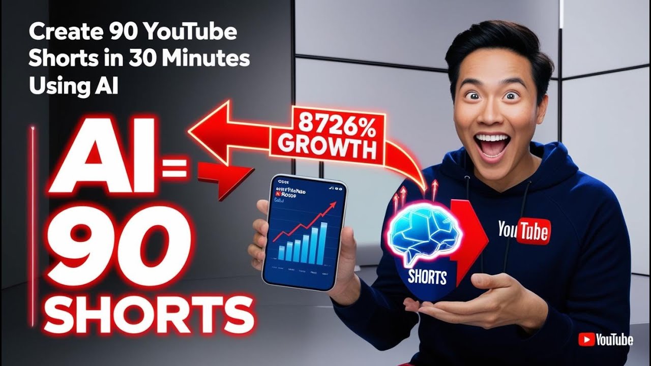 Master the Art of YouTube Shorts: 90 Videos in 30 Minutes with AI - YouTube