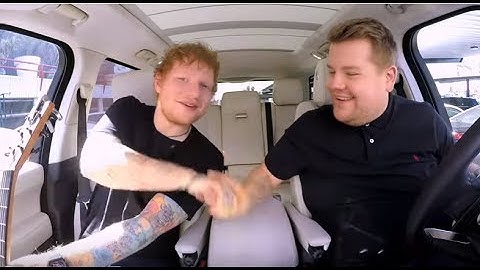Ed Sheeran in Carpool Karaoke on The Late Late Show With James Corden