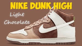 NIKE DUNK HIGH Light Chocolate