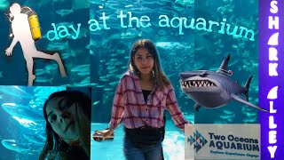 VOLGGING AT THE AQUARIUM 🎥🐟 || two oceans aquarium 🌊🌊 .