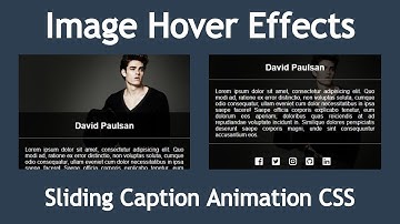 Sliding Caption Hover Animation on Image | HTML CSS