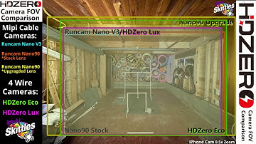Quickie HDZero FOV Camera Comparison by FPVSkittles
