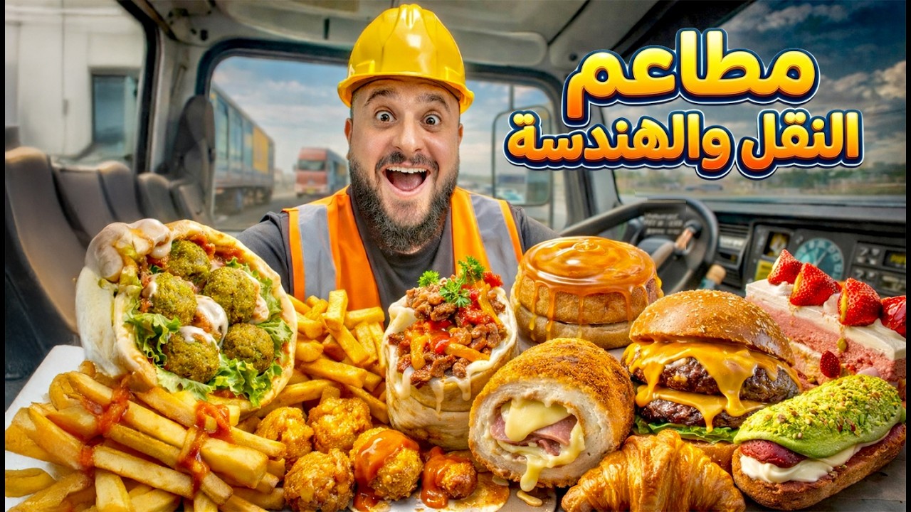 ⁣مطاعم في نفس الشارع 🚦جربت مطاعم النقل والهندسة 🍔 هتطلع حلوة؟ 😱