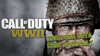 COD WW2 XBOX ONE BETA CODE GIVEAWAY FREE BETA CODES (OVER)