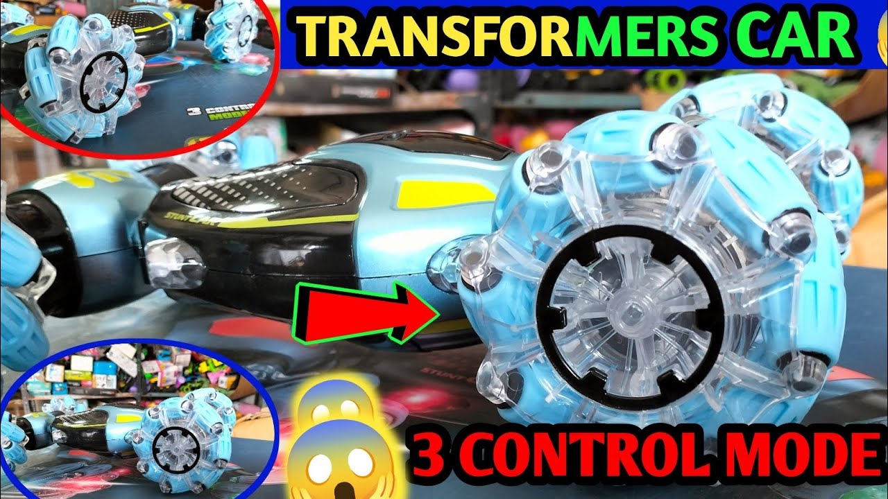 RC Transformer Stunt CAR 3 control mode 📳😱 unboxing 