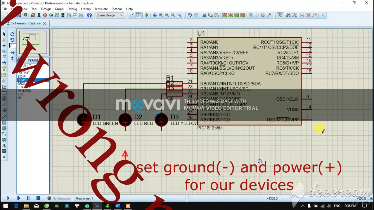 blinking led with CCS and simulation in proteus - YouTube