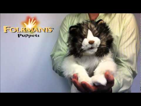 folkmanis ragdoll cat hand puppet