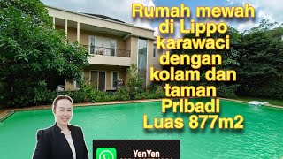 Rumah mewah di lippo karawaci || Ada kolam renang dan taman pribadi || Bagus banget😍